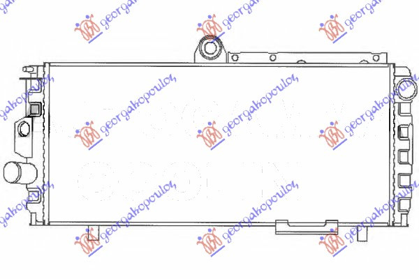 Radiator për motor 1,2-1,3 (54x25)