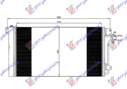 Radiator i kondicionerit gas/dizel (68x39x1,6)