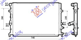 Radiator për motor 1,2 TSI (62,5x45,2x34)