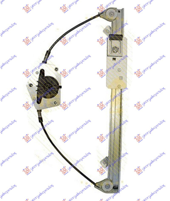 Ngritës/rregullator për dritaren e pasme elektrik (pa motor) (А cilësi)