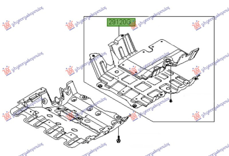 Mbrojtje/kapak nën motor (Origjinal)