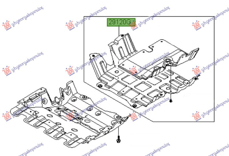 Mbrojtje/kapak nën motor (Origjinal)