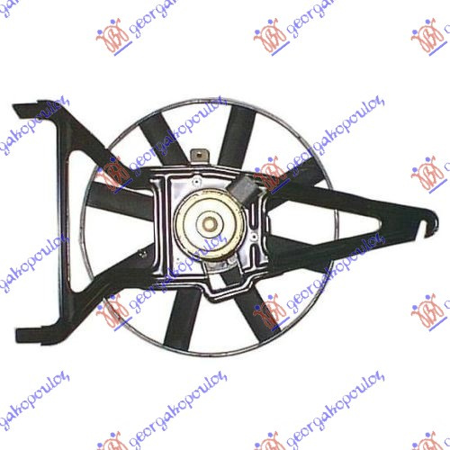 Ventilator për radiator me motor komplet (pa kondicioner) benzinë