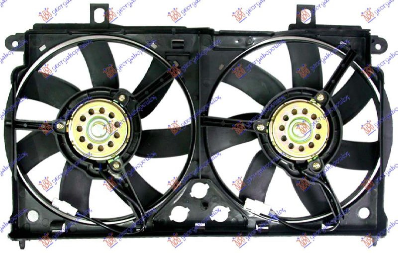 Ventilator për radiator me motor komplet (dopio) benzinë/dizel
