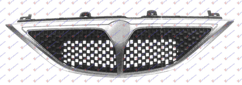 Maskë pvc/grilë komplet (gati për ngjyrosje) 00-