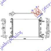 Radiator për motor 1.6i 16V-2.0i 16V benzinë - 2.0 Dci dizel (67x41,7x26)