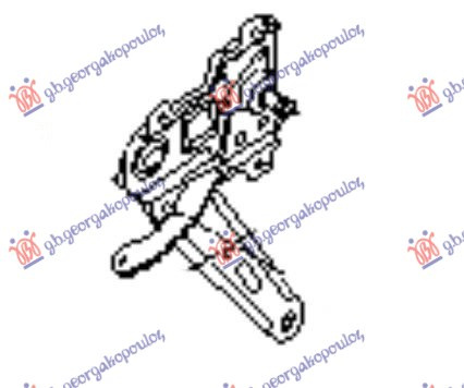 Ngritës/rregullues për dritaren e pasme elektrik (pa motor) (Origjinal)