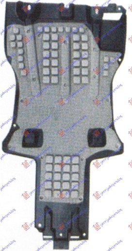 Mbrojtje/kapak nën motor (qendrore)