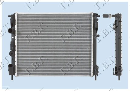 Radiator për motor benzinë/dizel (48x41) pa pompë/me tuba