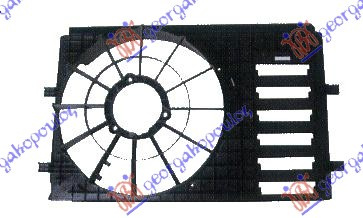 Difuzor/mbajtës për ventilator (i vetëm) 1.2 -1.4 benzinë (39mm)