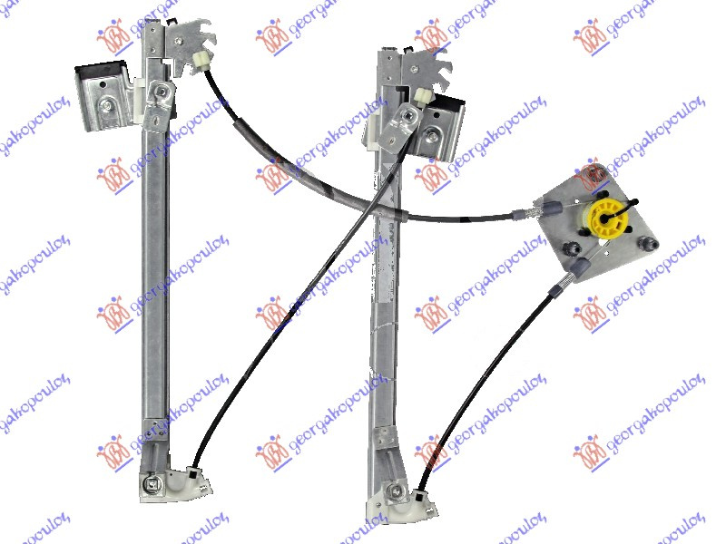 Ngritës/rregullator për dritaren e përparme elektrik (pa motor) 5 dyer (А cilësi)