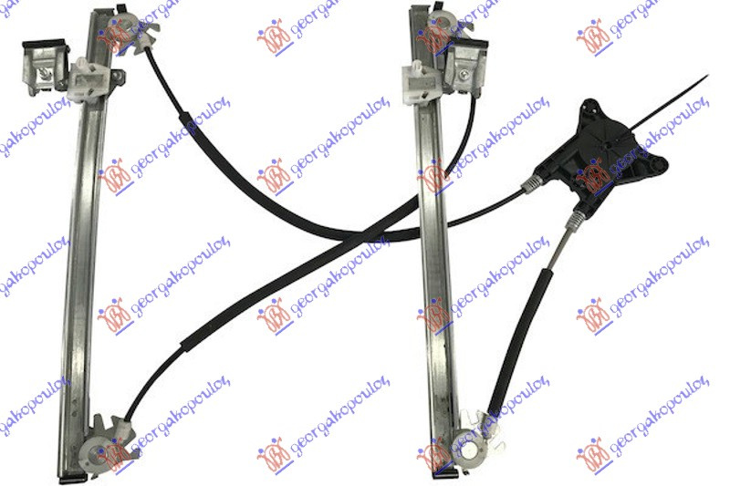 Ngritës/rregullator për dritaren e përparme elektrik 5 dyer (pa motor)
