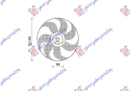 Ventilator (pa kondicioner) (Motor + helikë) benzinë/dizel