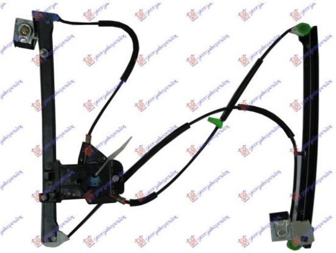 Ngritës/rregullator për dritaren e përparme 3 dyer (pa motor) (А cilësi)