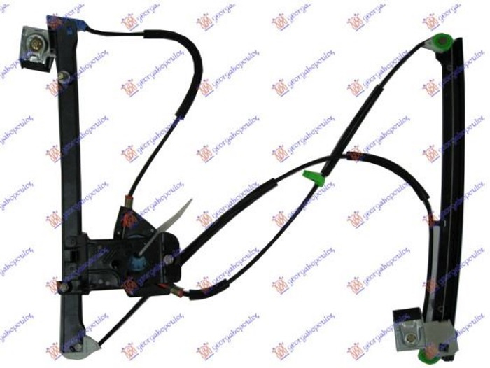 Ngritës/rregullator për dritaren e përparme 3 dyer (pa motor) (А cilësi)