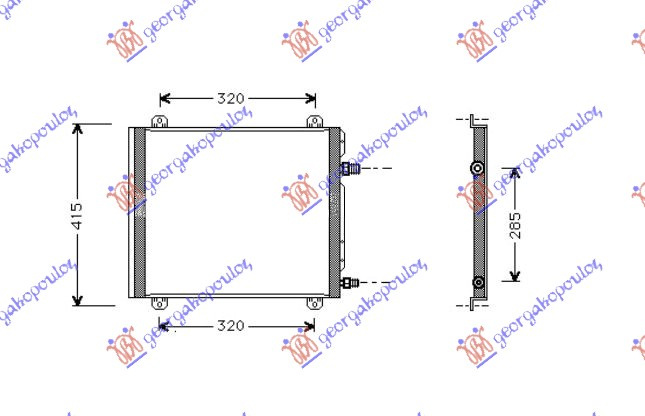 Radiator i kondicionerit (38x39)