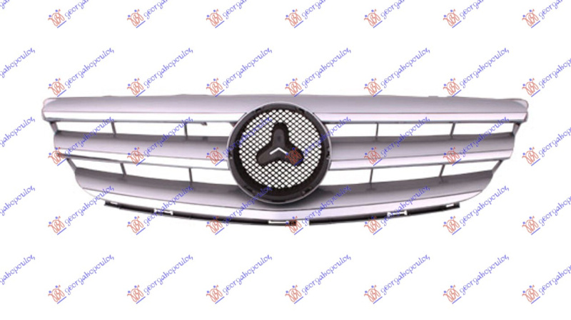 Maskë pvc/grilë krom/e argjendtë