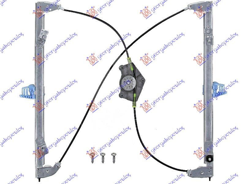 Ngritës/rregullator për dritaren e përparme elektrik (pa motor) (А cilësi)