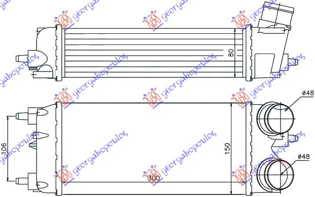 Interkuler 1.4-1.6TDCi (300x150x80)