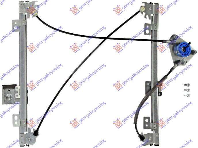 Ngritës/rregullator për dritaren e përparme elektrik (pa motor) 3 dyer (А cilësi)