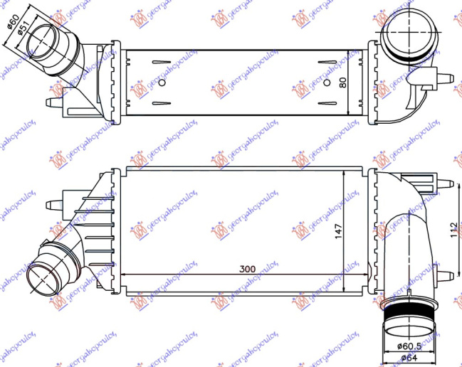 Interkuler 2.0 HDi dizel 11- (300x145x80)