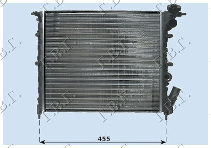 Radiator për motor 1,2 (39x38) (i hapur)