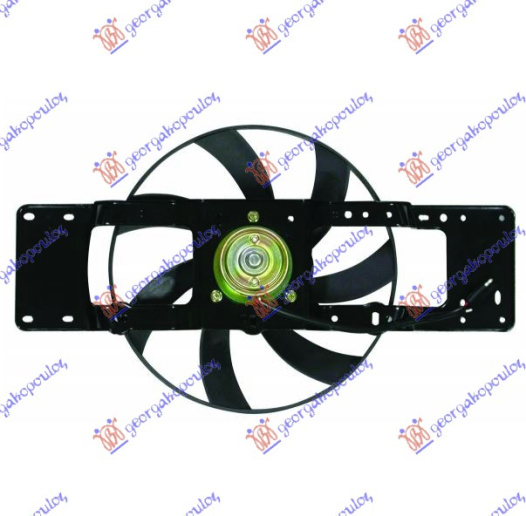 Ventilator për radiator me motor komplet (30cm) (pa kondicioner) benzinë