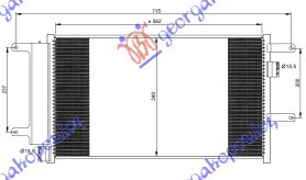 Radiator i kondicionerit 3.0 T.D (57x33,8x16) 03-