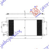 Radiator i kondicionerit 2.8 D/TDi (64x31x16) 03-