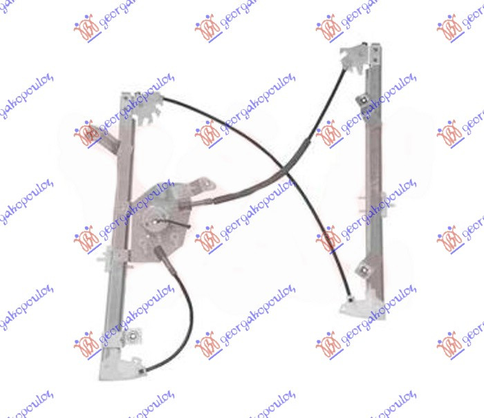 Ngritës/rregullator për dritaren e përparme elektrik (pa motor)