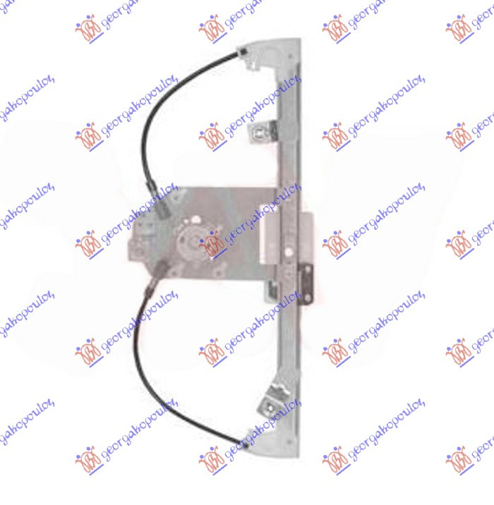 Ngritës/rregullator për dritaren e pasme elektrik (pa motor)