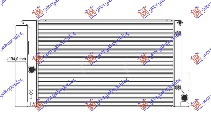 Radiator për motor 1.3-1.4-1.6-1.8 benzinë (marsh automatik) (600x375)