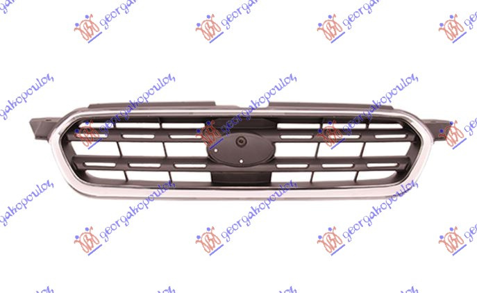 Maskë pvc/grilë krom me ngjyrë të zezë -07 (outback)