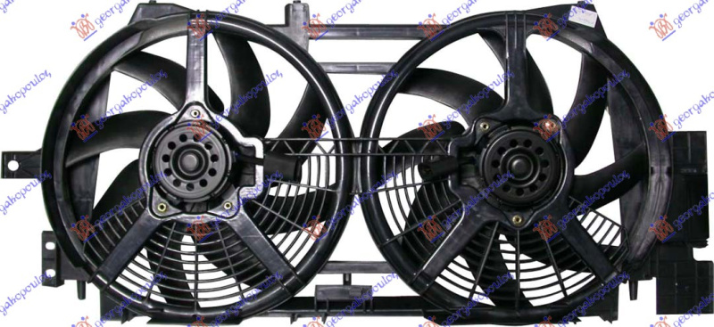 Ventilator për radiator me motor komplet (me kondicioner) benzinë/dizel