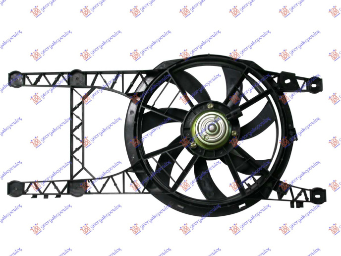 Ventilator për radiator me motor komplet (pa kondicioner) 1.8-2.0 benzinë