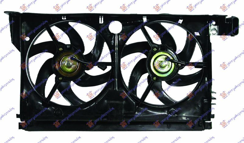 Ventilator për radiator me motor komplet (dopio) benzinë/dizel (me kondicioner)