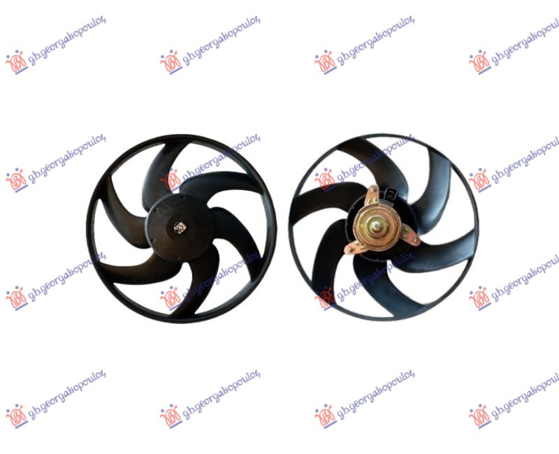 Ventilator për radiator(Motor + helikë) benzinë/dizel (340mm)