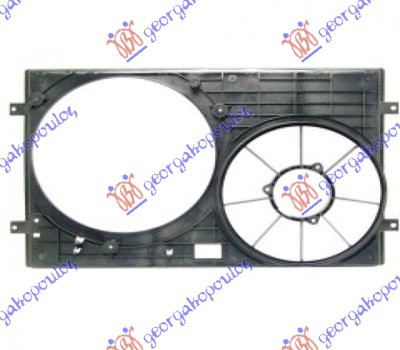Difuzor/mbajtës për ventilator dopio