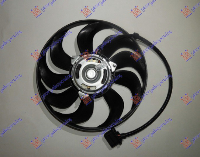 Ventilator për radiatorpër motor (Motor + helikë) (290mm) (2 pinë)