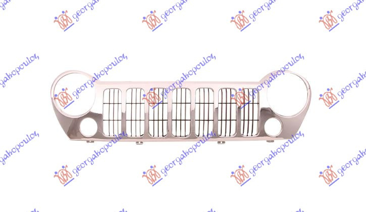 Maskë pvc/grilë me shirit krom 05-