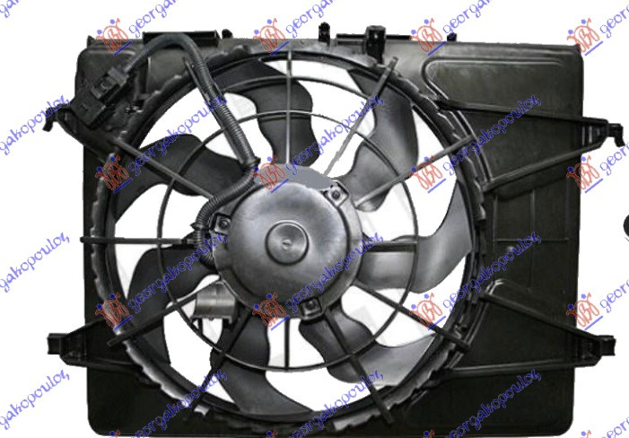 Ventilator komplet (i vetëm) 1.4-1.6 benzinë (420mm) (3 pinë)