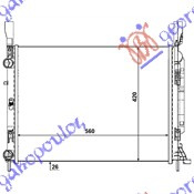 Radiator për motor 1.6i 16V-1.5 DCi (56x41x23)