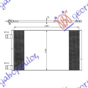 Radiator i kondicionerit 1,6i-16V-1,5DCi (57,5x35,5x12)