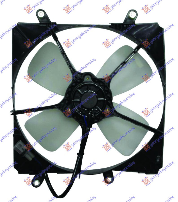 Ventilator për radiator me motor komplet (benzinë)