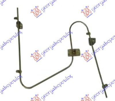 Ngritës/rregullator për dritaren e përparme mekanik