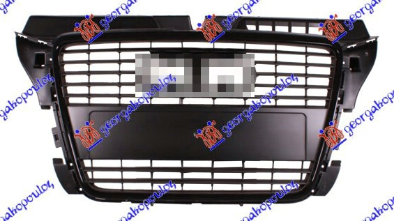 Maskë pvc/grilë pa me shkëlqim-me ngjyrë të zezë/me kornizë me ngjyrë të zezë