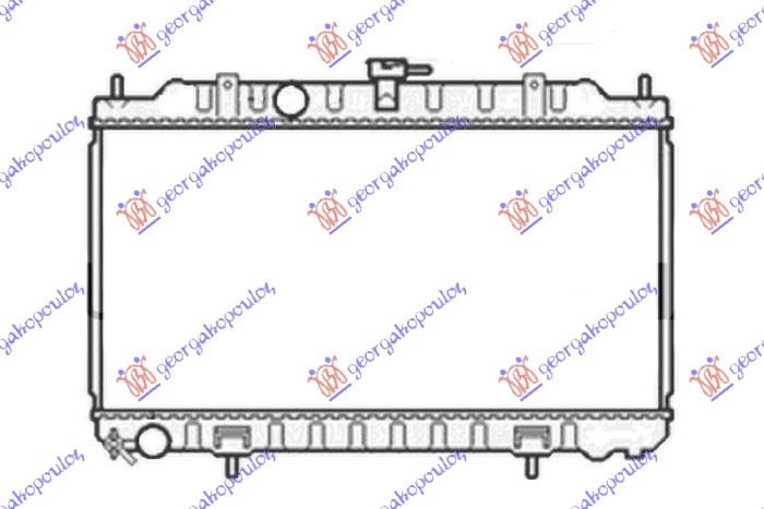 Radiator për motor 1.5-1.8 (360x690) (japonez) (400mm) (KOYO)