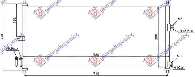 Radiator i kondicionerit 02- (69x30)