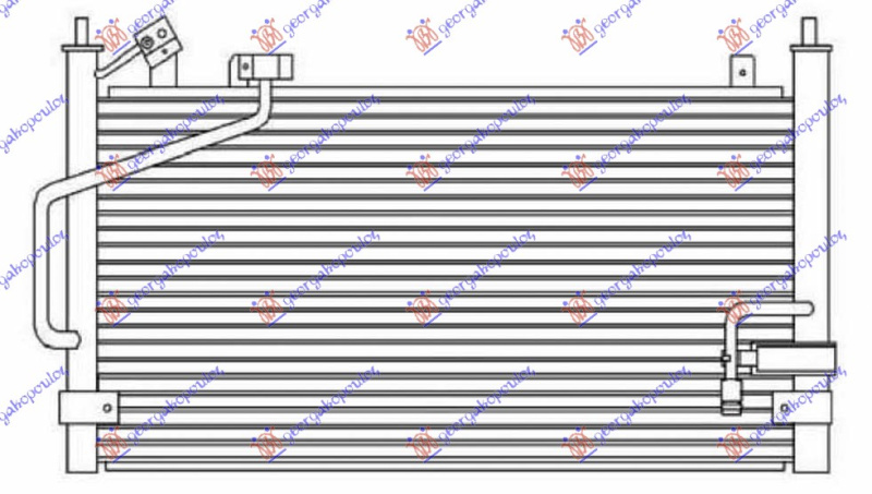 Radiator i kondicionerit 1.5-1.8i16V (58x30.8)