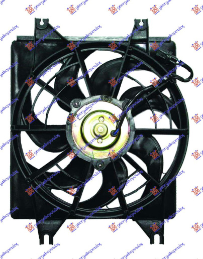 Ventilator për radiator me motor komplet me kondicioner (benzinë)